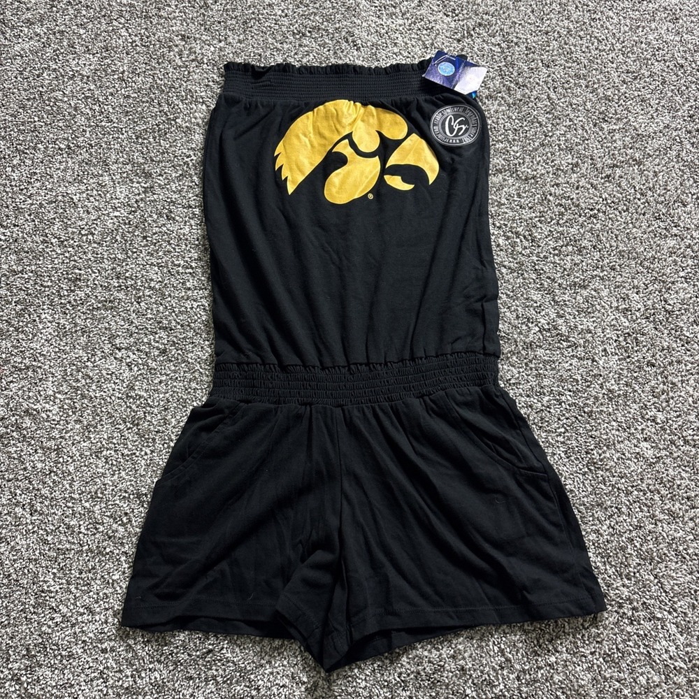 NEW Iowa University Hawkeyes Women Romper Junior Fit Officially Licensed Medium